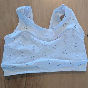 FIVE The label White Eyelet Top YM